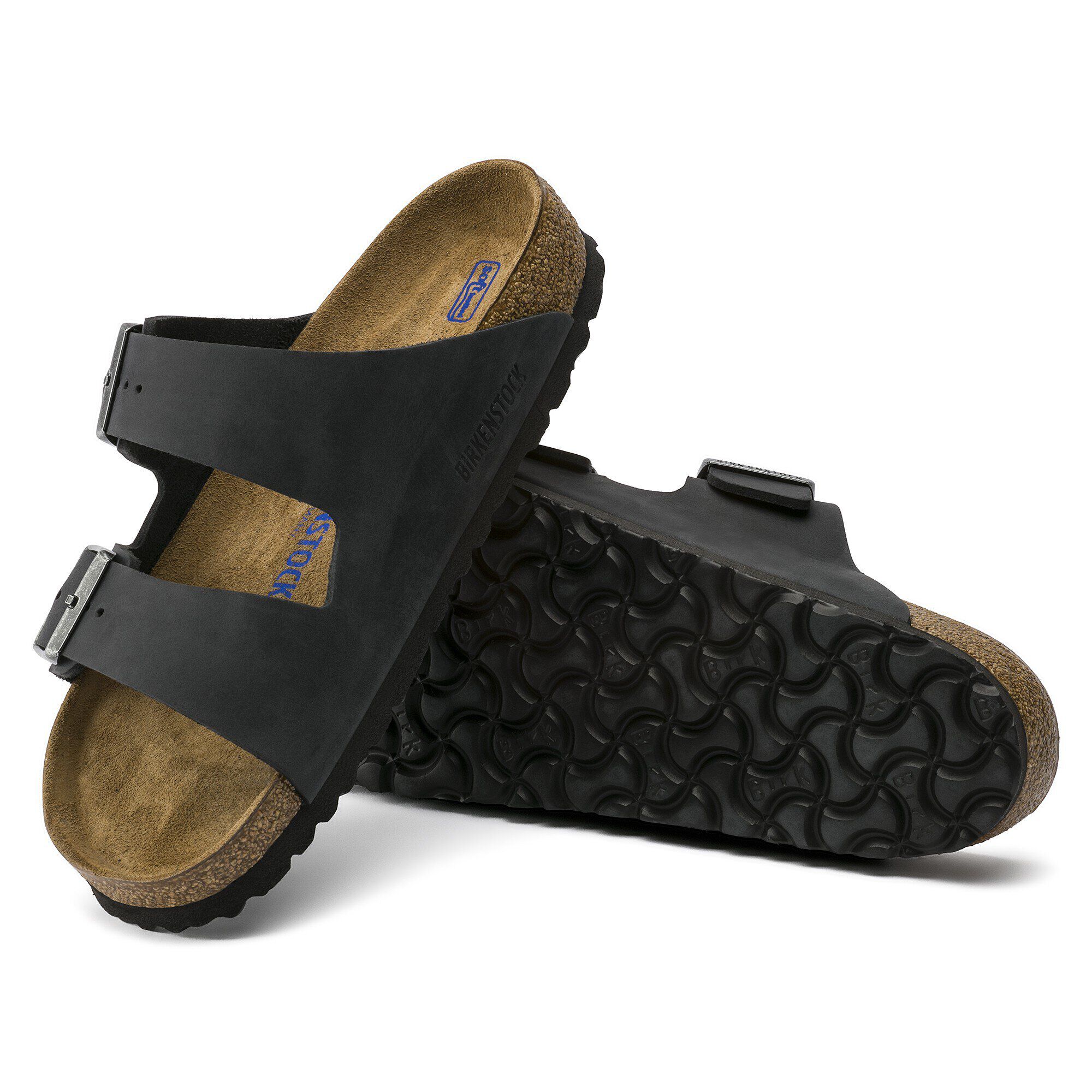Arizona Soft Footbed Couro Natural Oleado