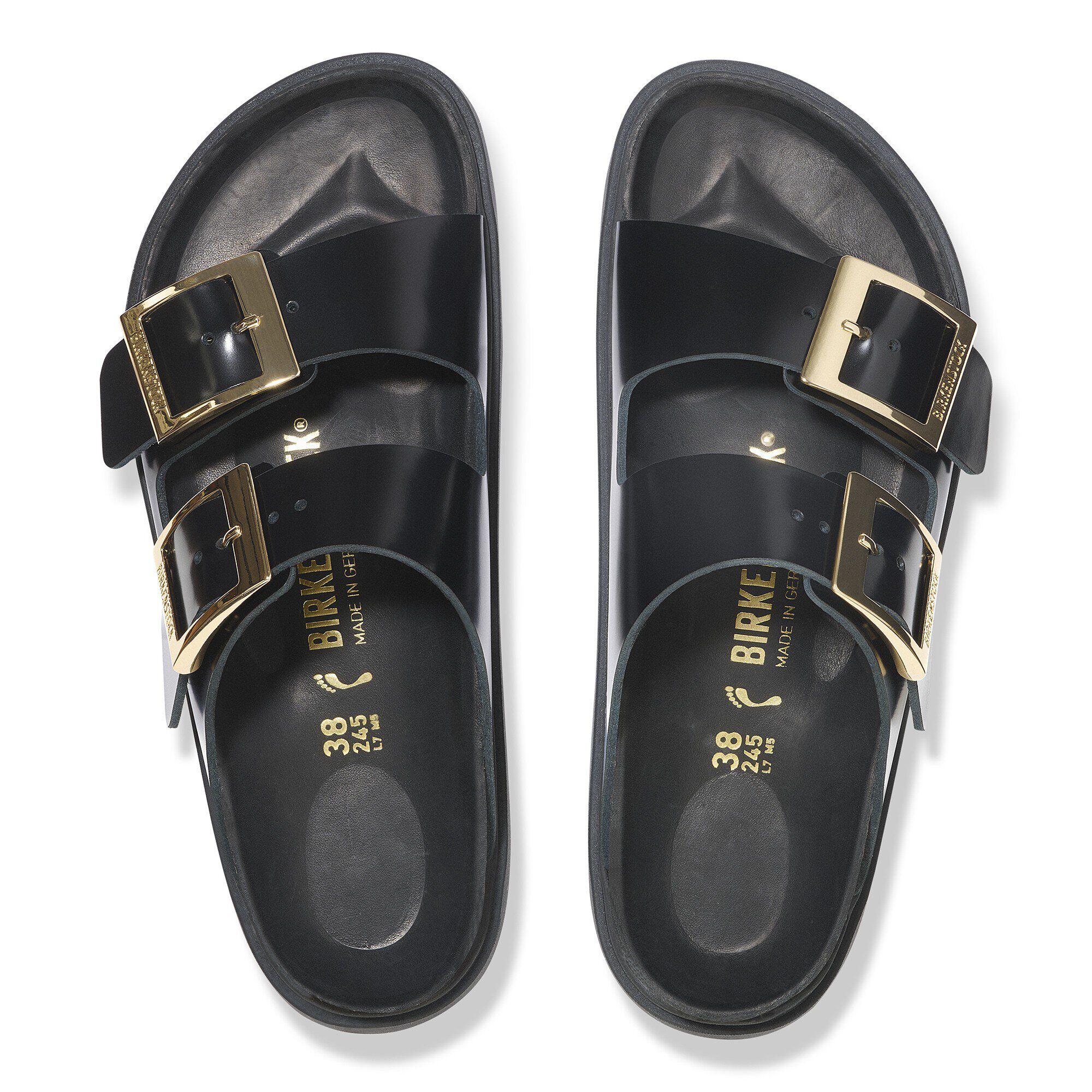 Arizona Droplet Buckle Couro Natural Patente