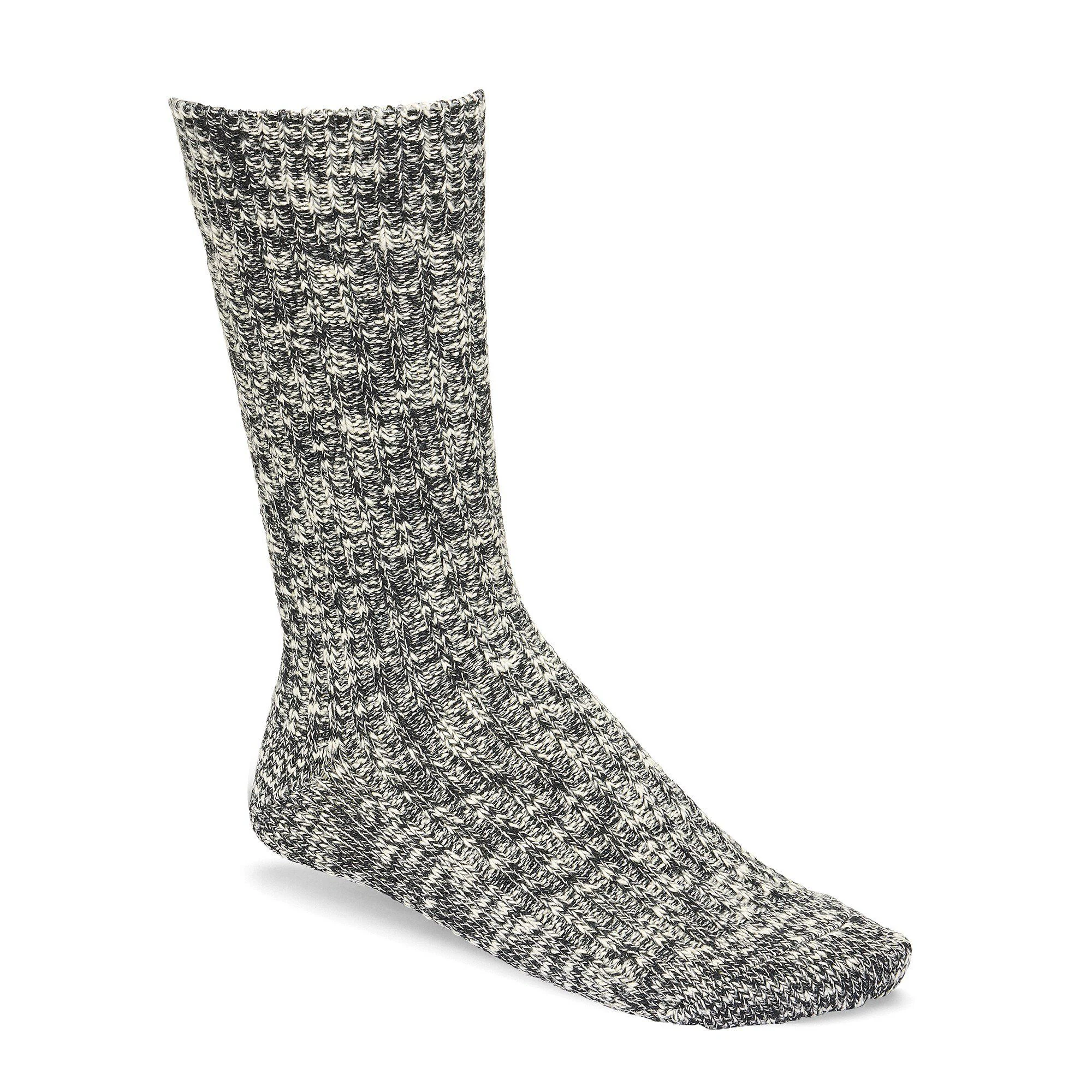 Meias Femininas de Algodão com Slub, Algodão/Poliamida/Elastano