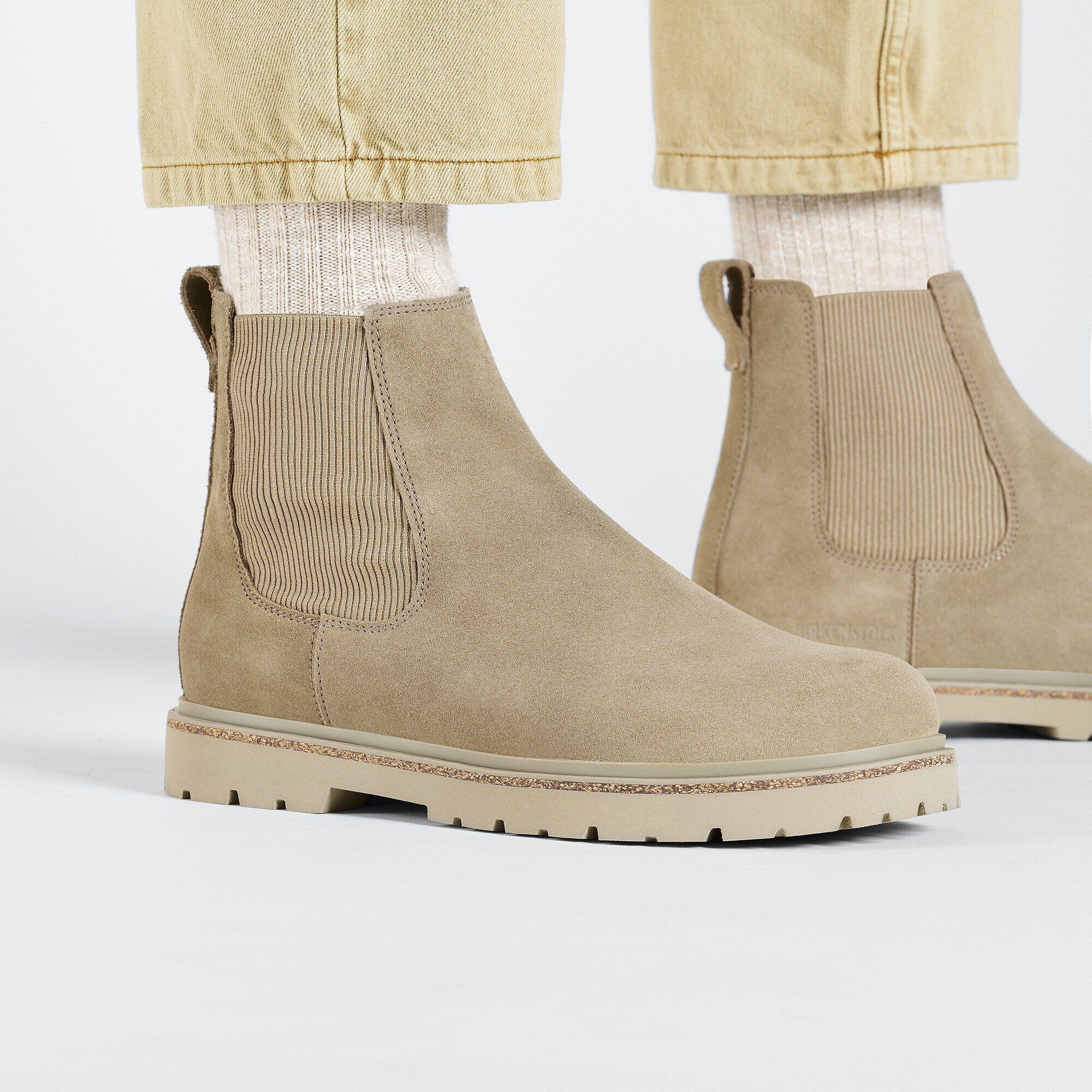 Bota Chelsea Alta Highwood para Homens em Couro Napa