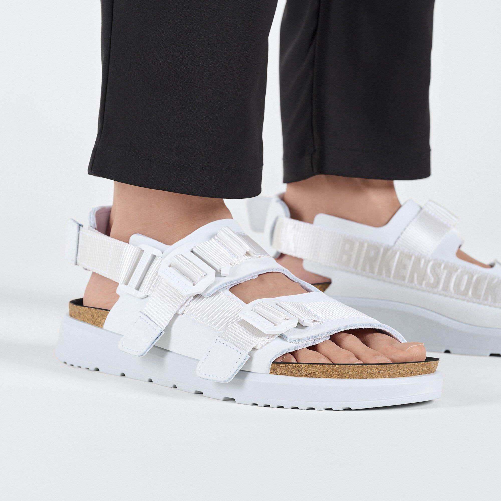 BIRKENSTOCK Shinjuku Couro/Textil Natural