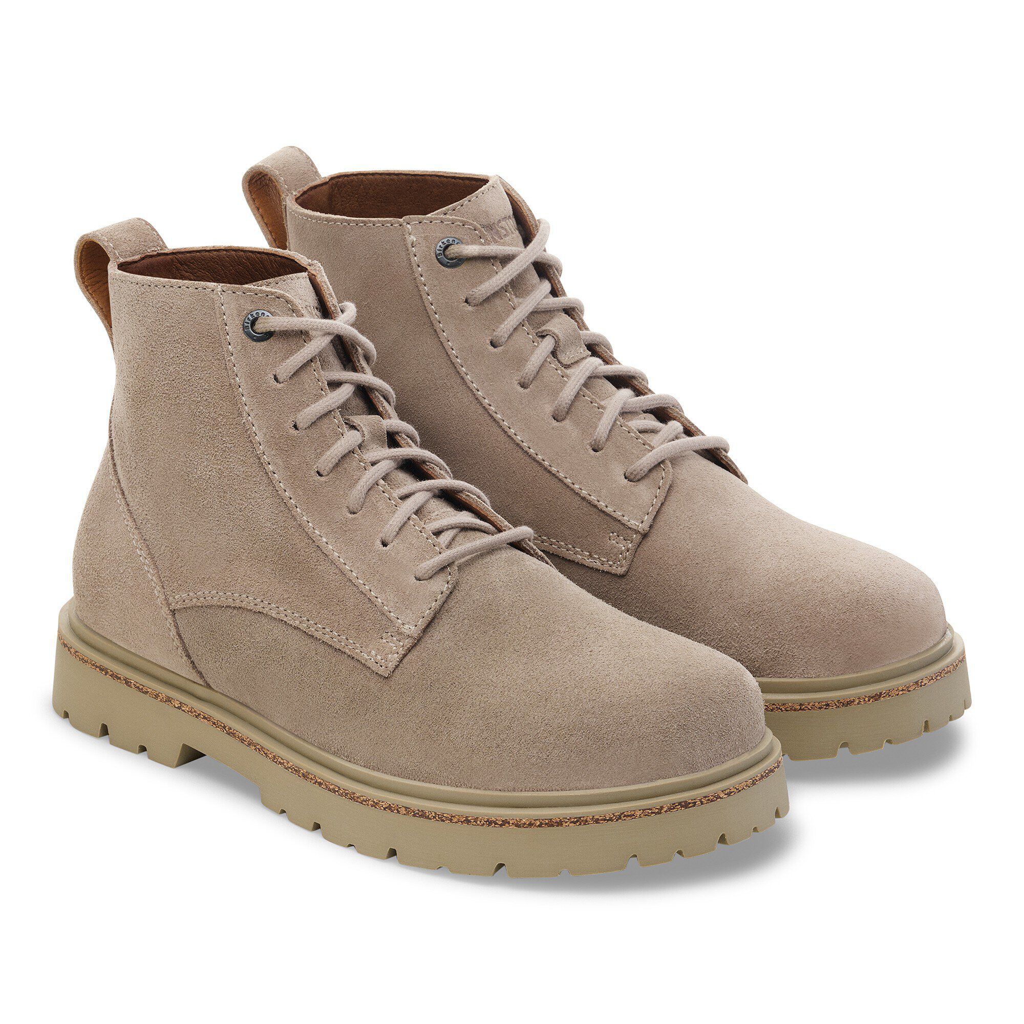 Bota Chelsea Média de Couro de Veludo Highwood