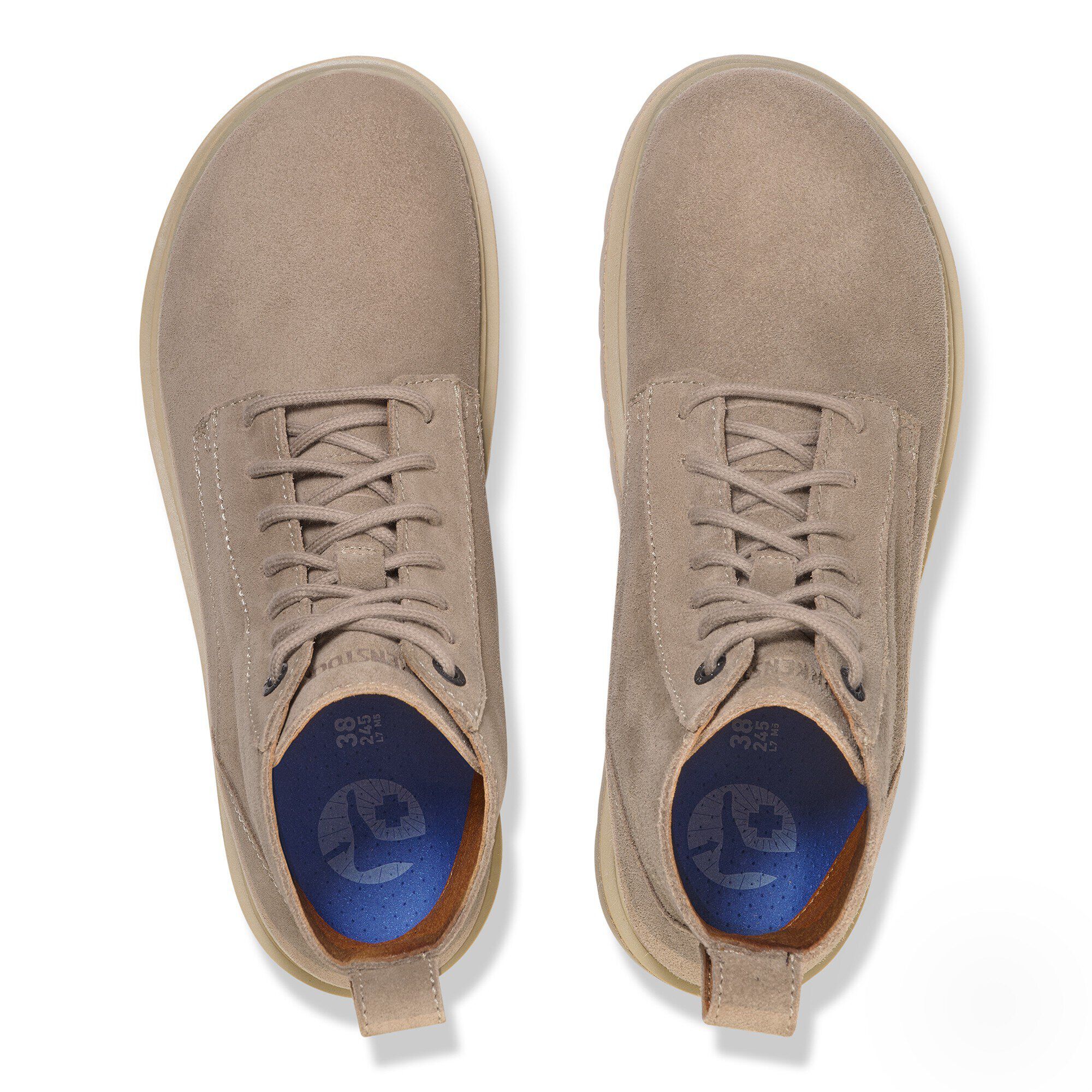 Bota Chelsea Média de Couro de Veludo Highwood