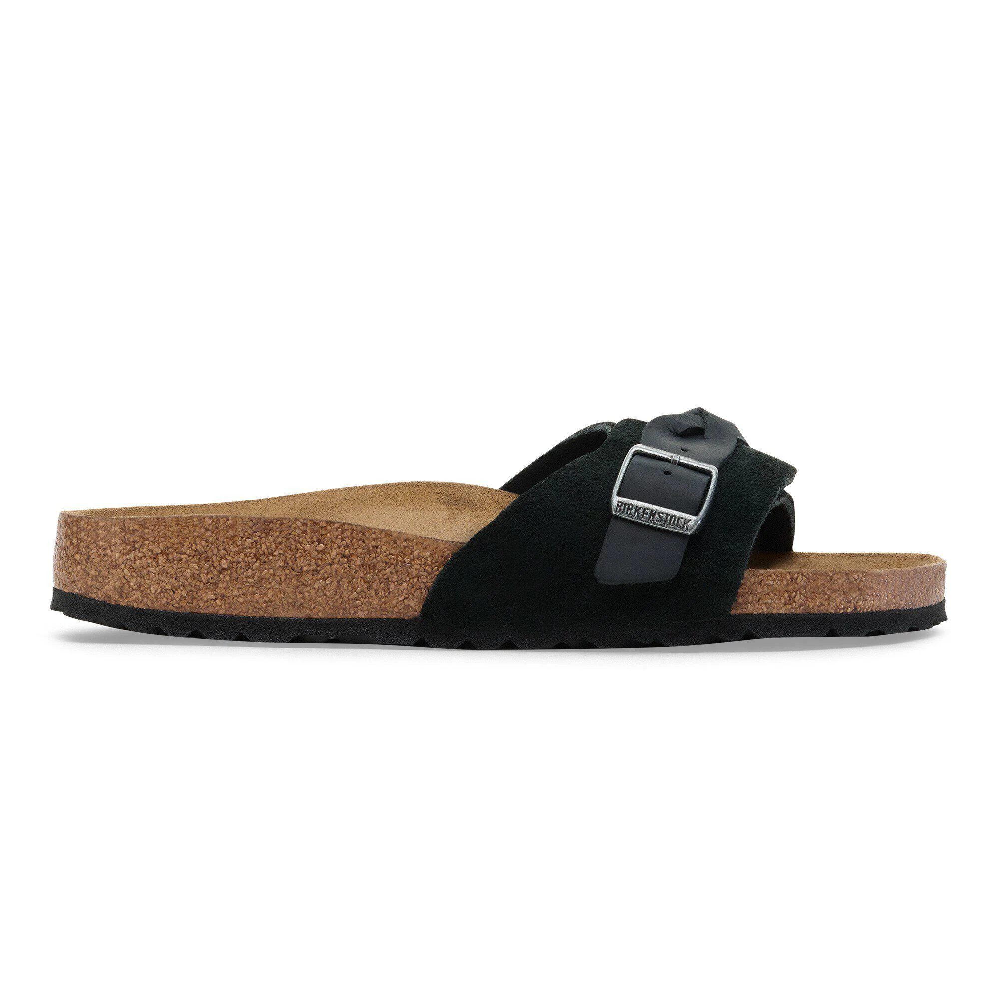 Birkenstock Oita em Couro de Veludo Trançado