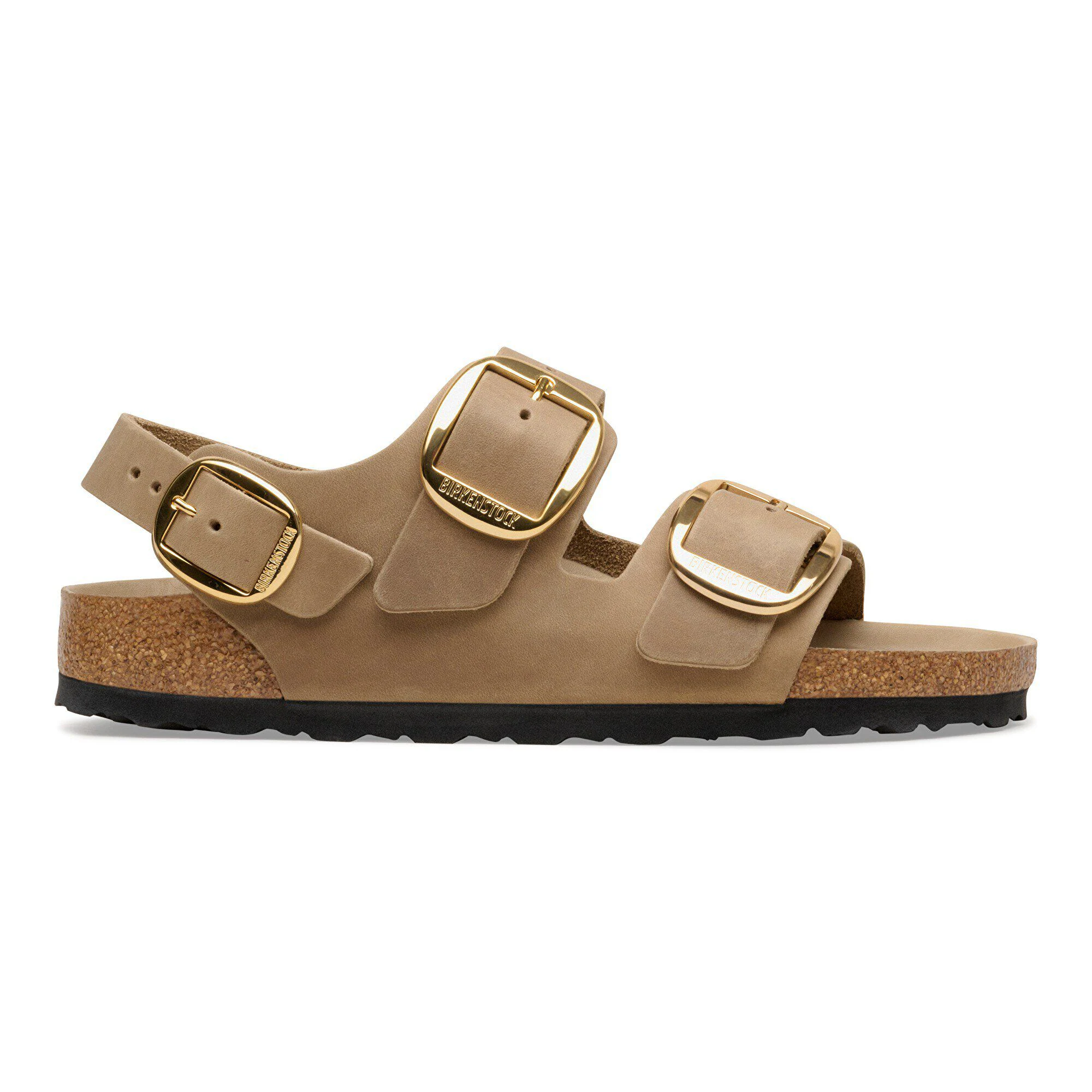 Milano Big Buckle Couro Natural Oleado