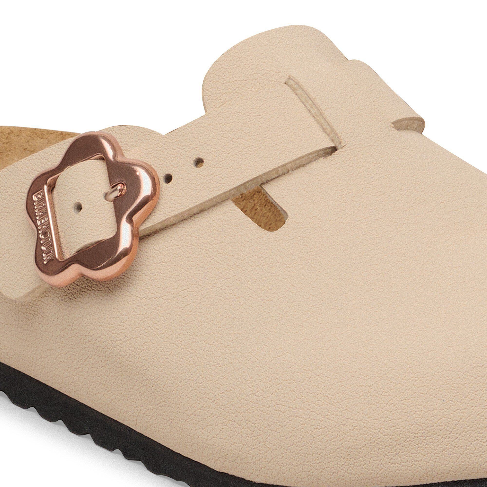 Boston Flower Buckle Crianças Birko-Flor Nubuck