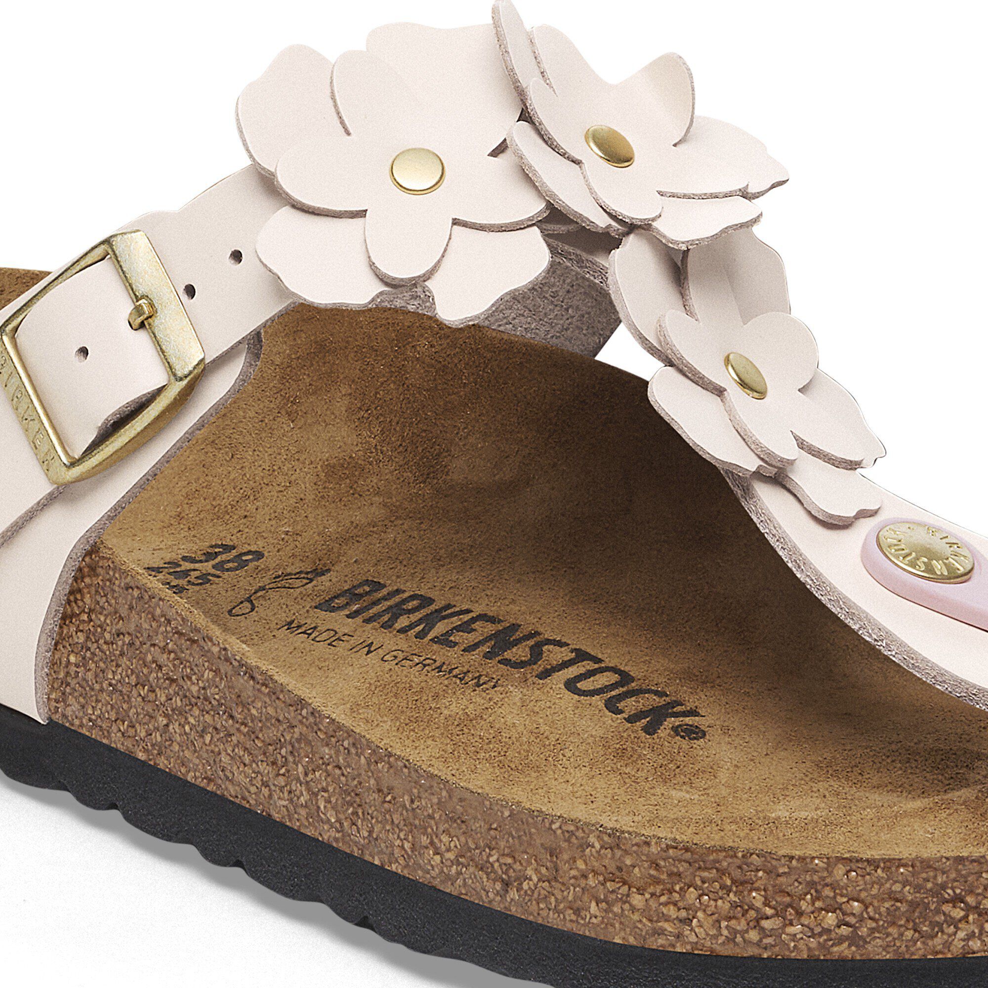 Embelezamento com Flor Gizeh Couro Natural