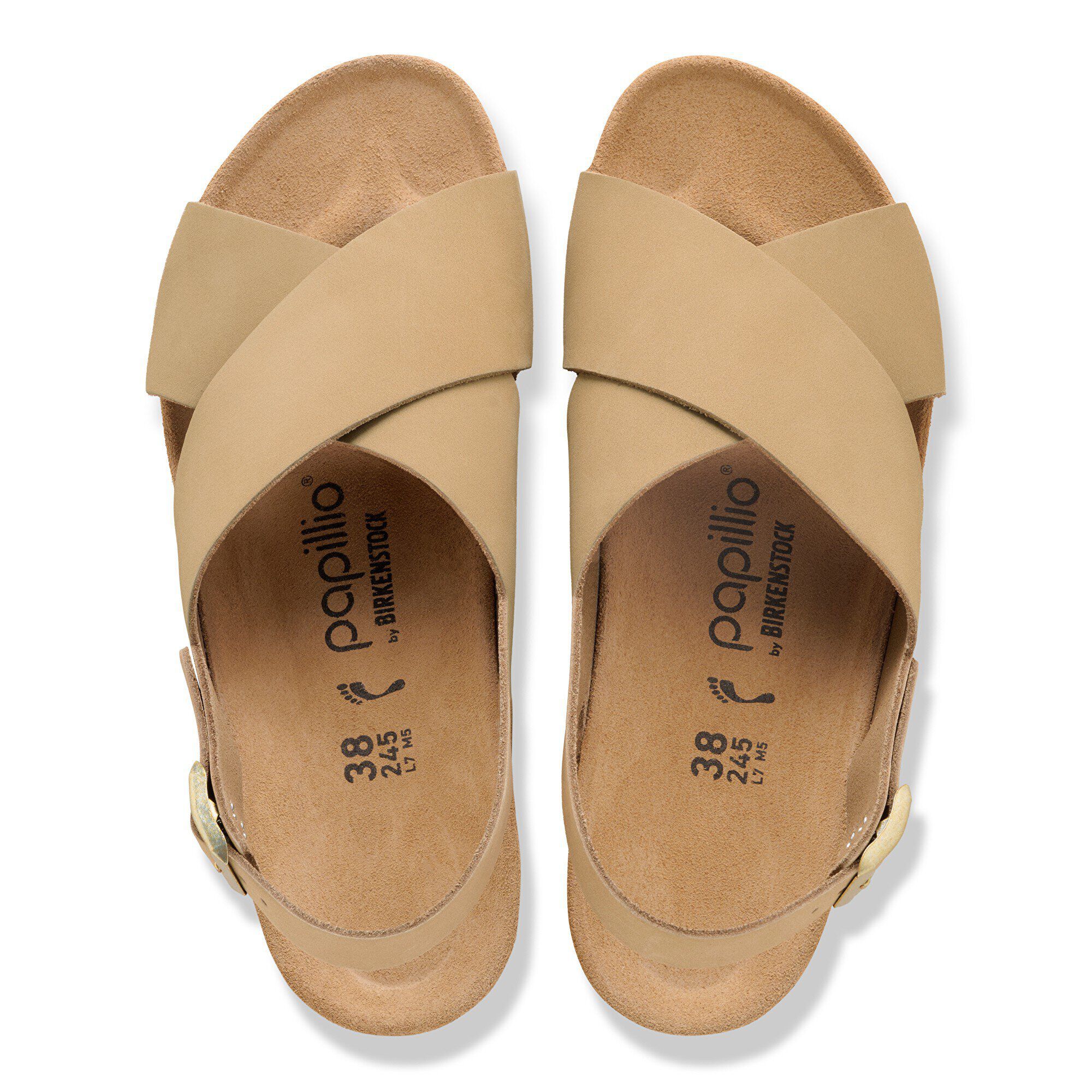Sandalha de Couro Nubuck Samira