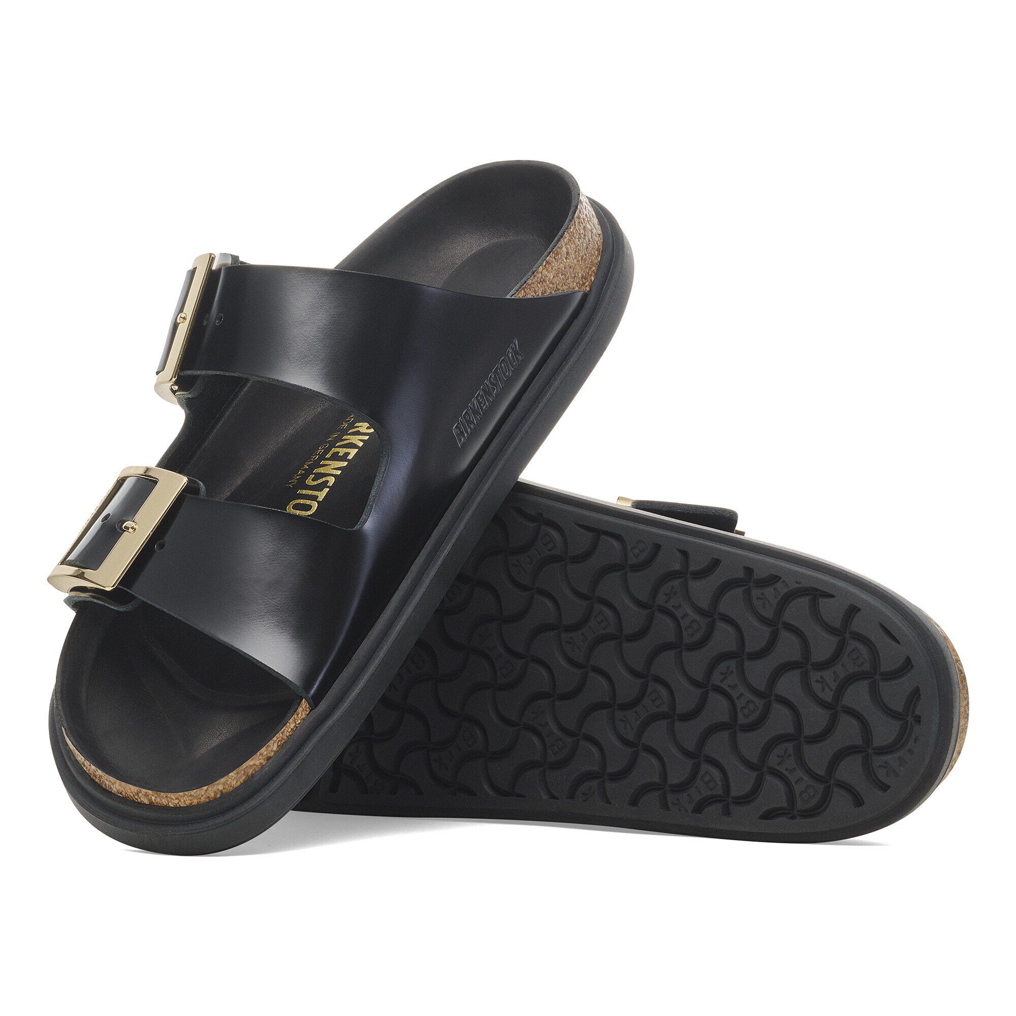 Arizona Droplet Buckle Couro Natural Patente