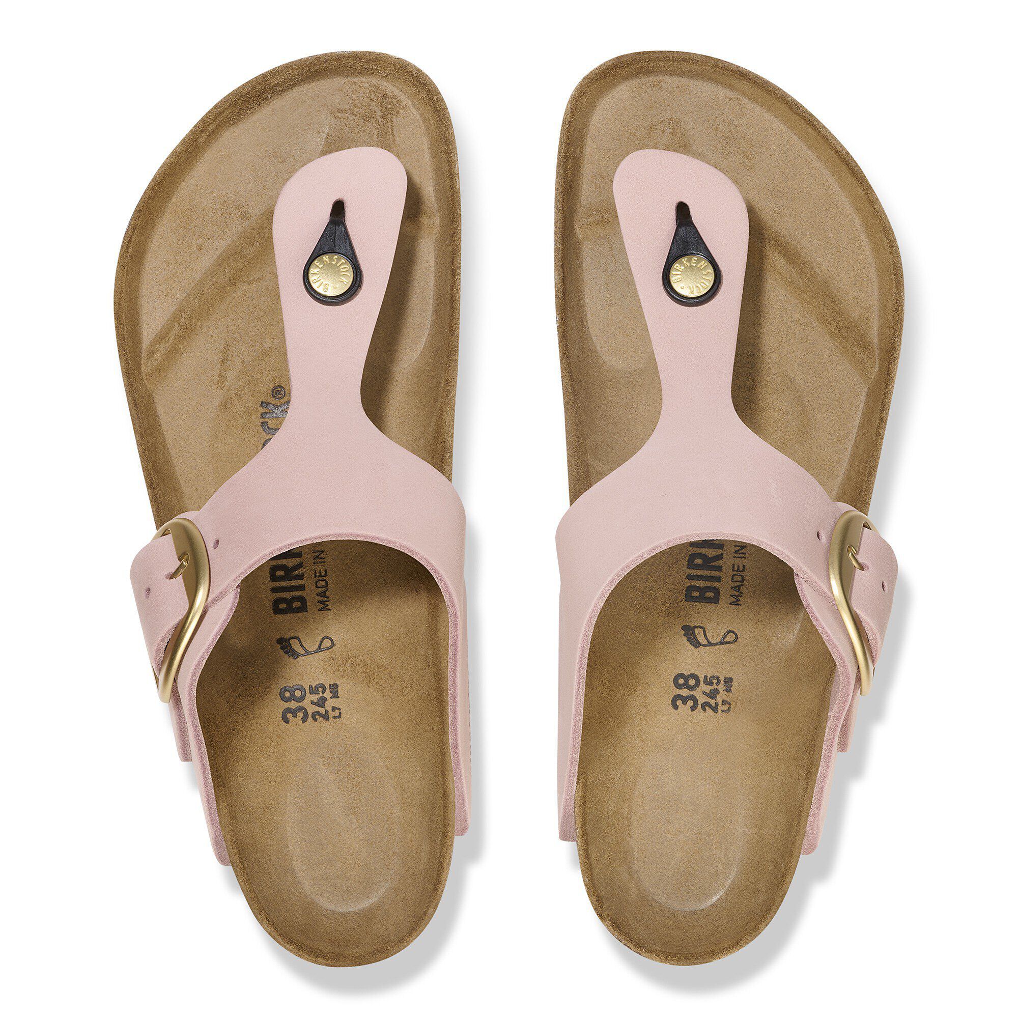 Gizeh Big Buckle Nubuck Leather