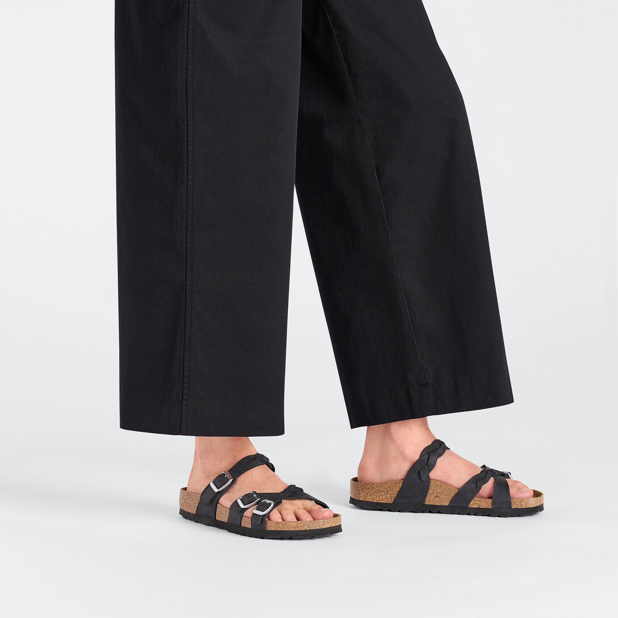 Birkenstock Franca Trançado Couro Natural Oleado