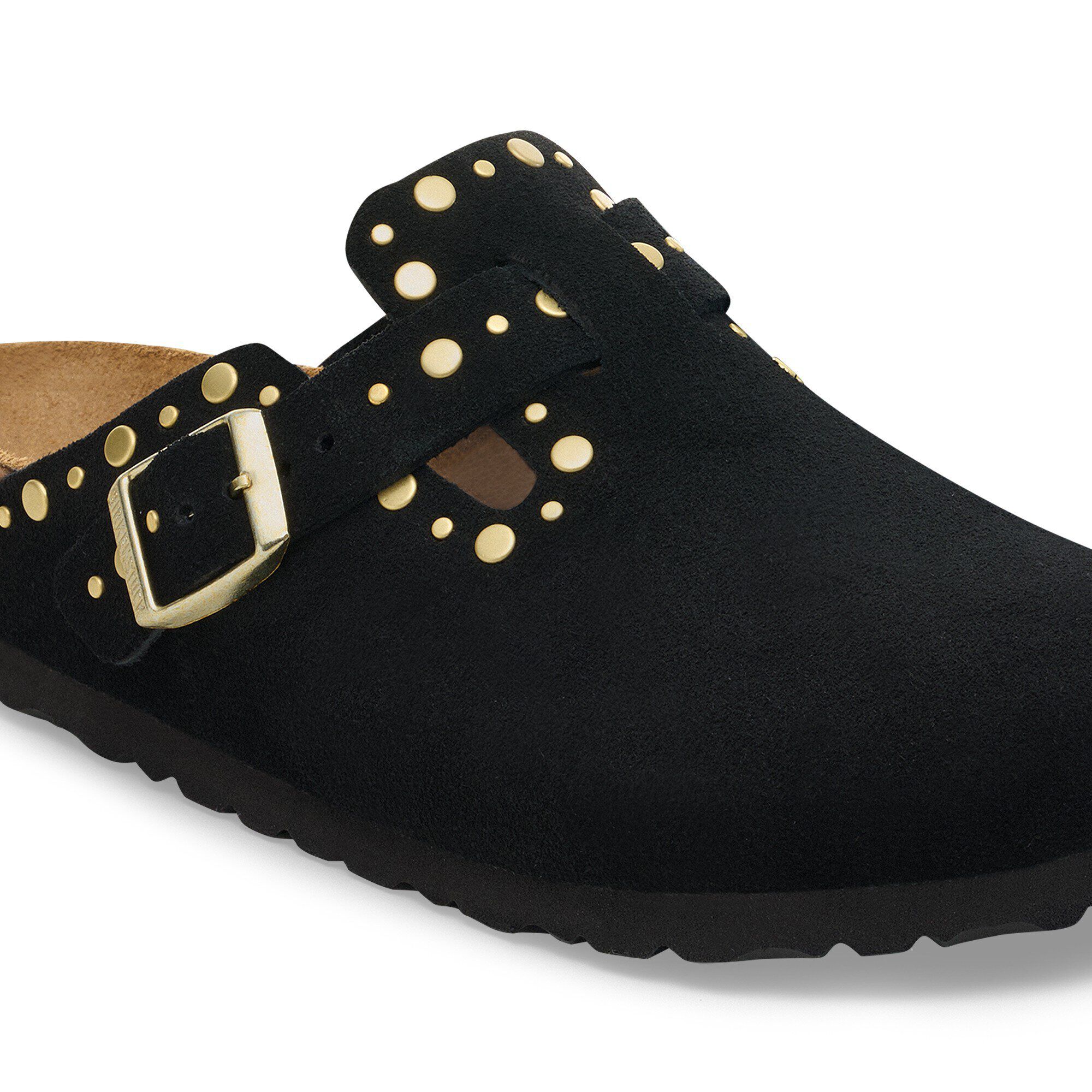 Suede Leather Boston Rivet