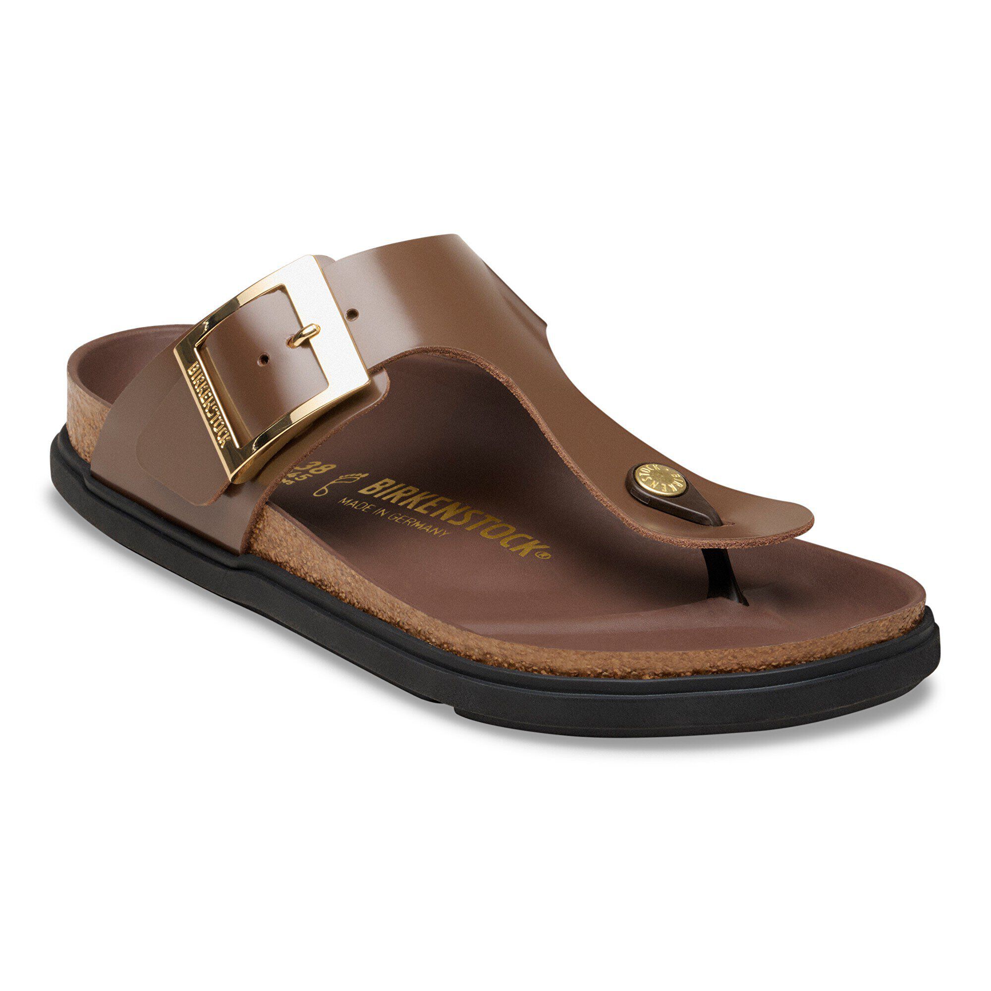 Fivela Gizeh em Couro Natural com Brilho