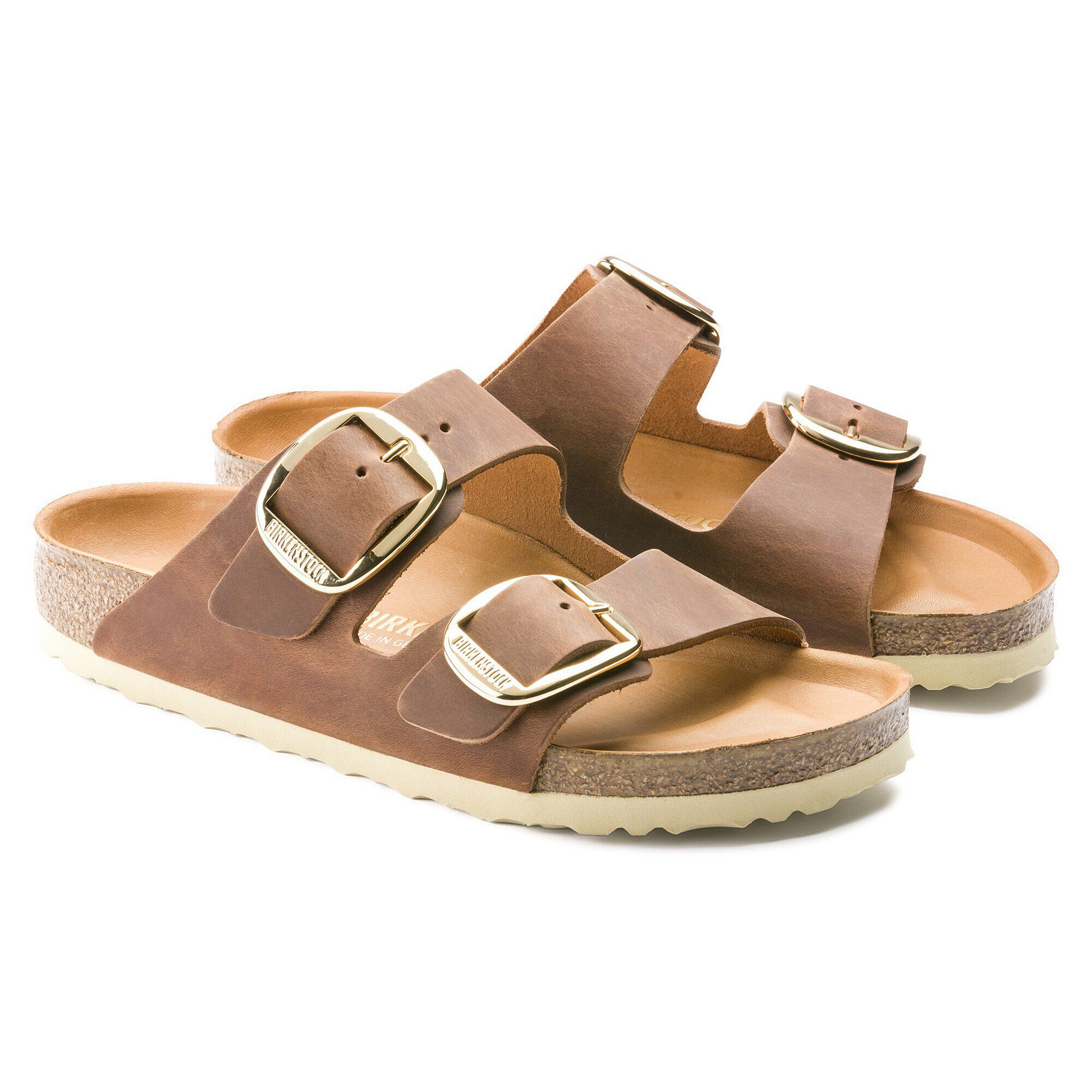 Arizona Big Buckle Couro Natural Oleado